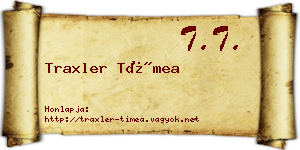 Traxler Tímea névjegykártya