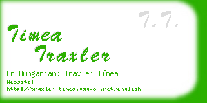 timea traxler business card